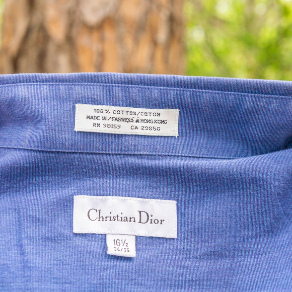 Christian Dior Casual Button Down (blue) - Picture 2 of 2